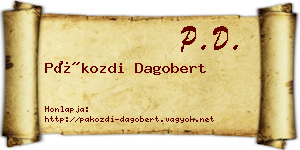 Pákozdi Dagobert névjegykártya